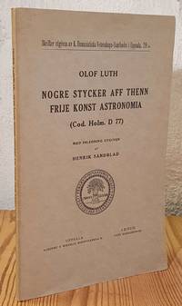 Nogre stycker aff thenn frije konst astronomia (Cod. Holm. D 77).