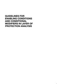 Guidelines for Enabling Conditions and Conditional Modifiers in Layer of Protection Analysis