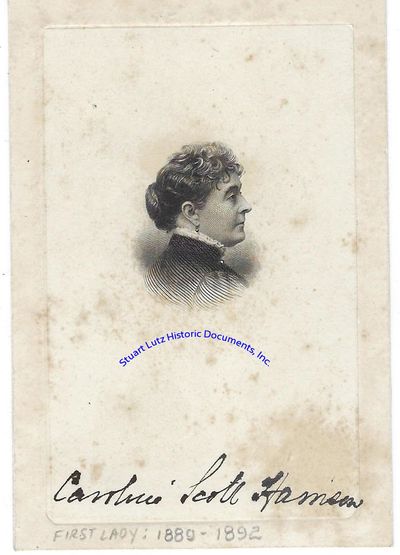 A Caroline Harrison Signed Portrait
