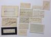 Thirteen late 19th and early 20th signatures in various formats
