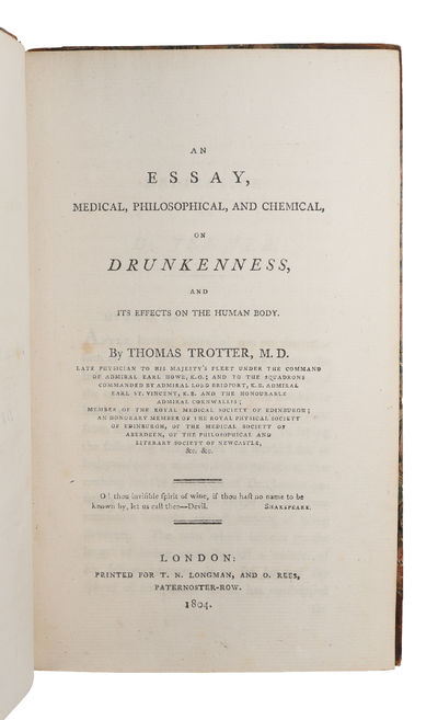 An Essay on Drunkenness, and its Effects on the Human Body. - [THE FIRST BOOK ON ALCOHOLISM] (photo 2)