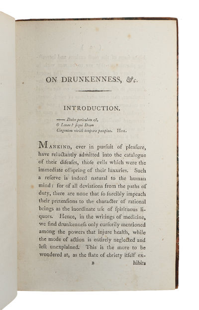 An Essay on Drunkenness, and its Effects on the Human Body. - [THE FIRST BOOK ON ALCOHOLISM] (photo 3)