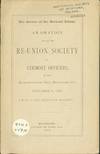 The Service of the Vermont Troops; An Oration before the Re-Union Society of Vermont Officers, in the Representatives Hall