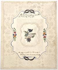 Valentine with Lace Paper, Silk, Embossed Scraps, Watercolor and Manuscript Poetry