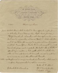 Autograph letter signed to Signor Priore