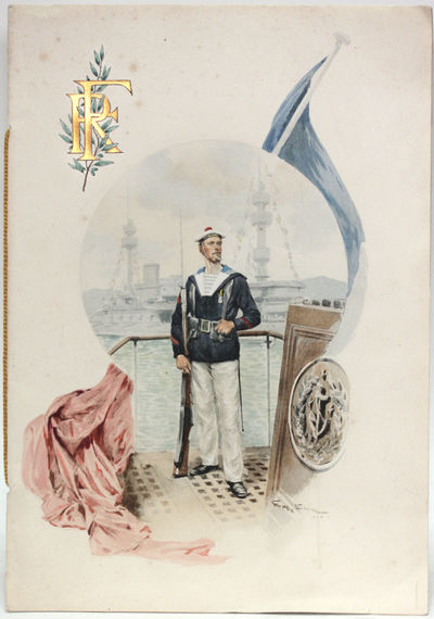 Dîner du 3 Août 1908. A bord du Cuirassé “Vérité”.