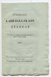 Strengnäs läse-sällskaps stadgar antagne å allmän…