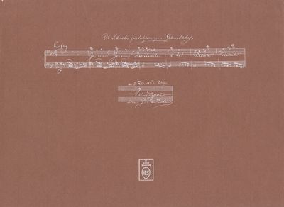 Schusterlied" aus der Oper "Die Meistersinger von Nürnberg." Früheste Reinschrift (WWV deest). Faksimile nach dem Autograph in der Wiener Stadt- und Landesbibliothei. Herausgegeben von Ernst Hilmar