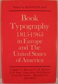 Book Typography 1815-1965 In Europe and The United States Of America