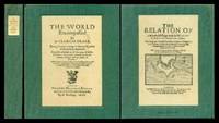 THE WORLD ENCOMPASSED - with - THE RELATION OF A WONDERFULL VOIAGE (Wonderful Voyage) by Drake, Sir Francis; Schouten, William Cornelison (introductions by A. L. Rowse) (bibliographical notes by Roubert O. Dougan) - 1966