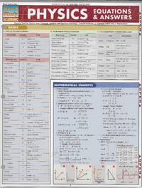 Physics Equations & Answers Laminate Reference Chart (Quickstudy: Academic)