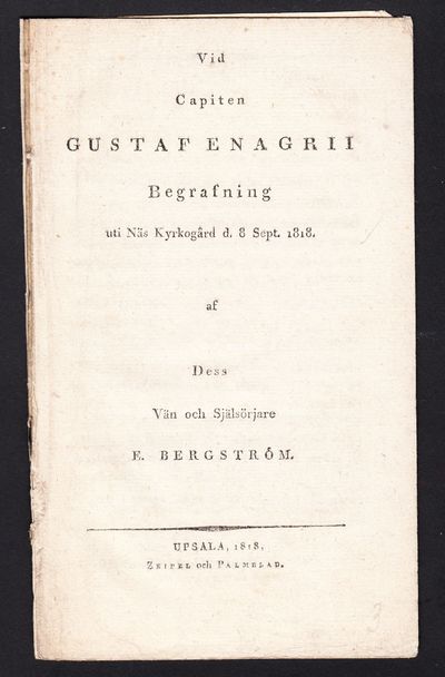 Vid capiten Gustaf Enagrii begrafning uti Näs…