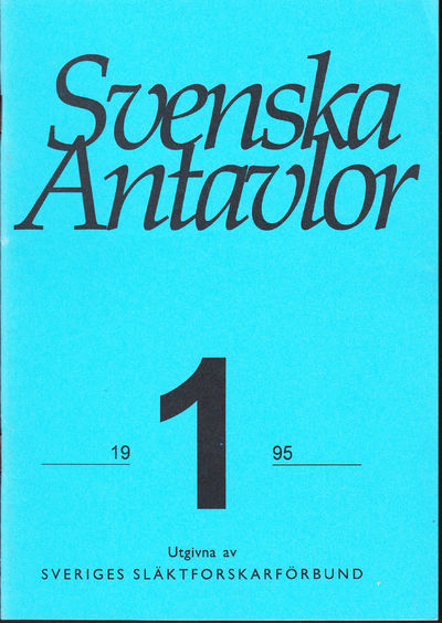 Svenska antavlor IV:1-10. Utg. av Sveriges…