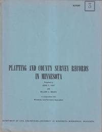 cover of Platting and County Survey Records in Minnesota