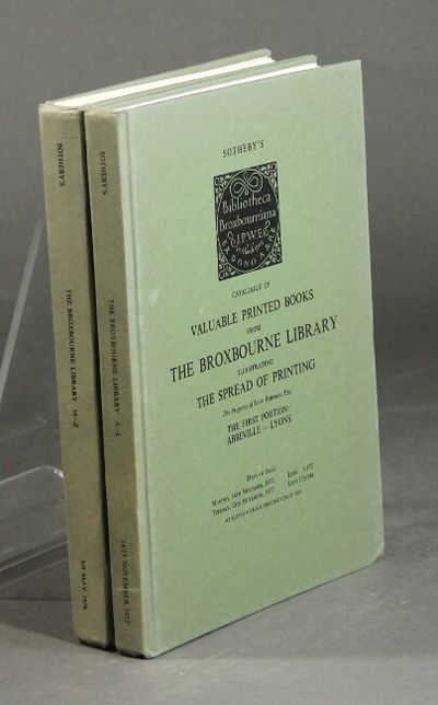 Catalogue of valuable printed books from the Broxb