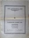 [Trade Catalogue] Tapestry Paint Co 1907 1908 Catalogue Artist's Materials