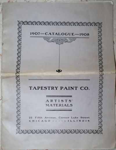 [Trade Catalogue] Tapestry Paint Co 1907 1908 Catalogue Artist's Materials