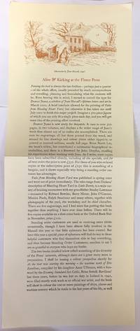 Alive & Kicking at the Fleece Press, A Flyer Detailing Three New Releases