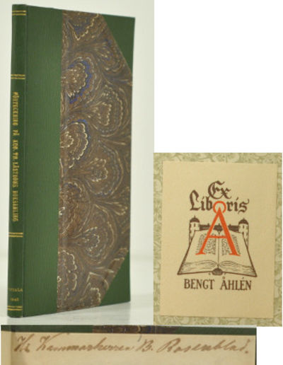 Förteckning öfver framl. e.o. bibl.-amanuensen…