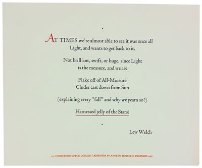 At Times we're almost able to see it was once all / Light... [Limited Edition]