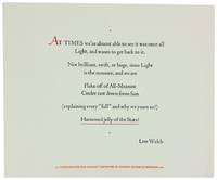 At Times we're almost able to see it was once all / Light... [Limited Edition]