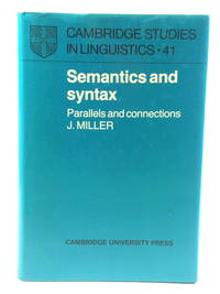 Semantics and Syntax: Parallels and Connections (Cambridge Studies in Linguistics)