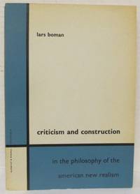 Criticism and Construction. In the philosophy of…