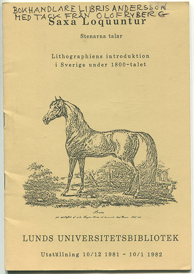 Saxa Loquuntur. Stenarna talar. Lithographiens…