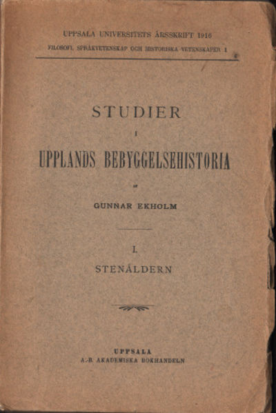 STUDIER I UPPLANDS BEBYGGELSEHISTORIA I.…