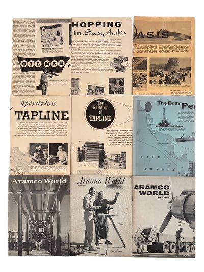Middle East Industrial Development and U.S. Corporate Presence Aramco Publications Documenting Tapline and Oil Infrastructure 1959 to 1960
