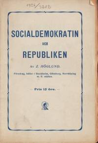 Socialdemokratin och republiken. Föredrag hållet…