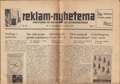 Reklam-nyheterna. Nyhetstidning för reklam- och…
