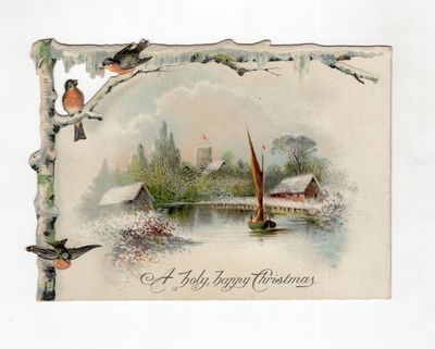 A holy, happy Christmas" -- Victorian Greeting Card