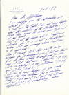 Erte discusses Illustrations for his Costume Book in a detailed autograph letter signed