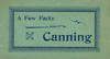 A Few Facts About Canning