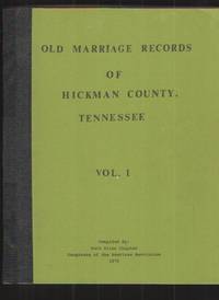image of Old Marriage Records of Hickman County Tennessee