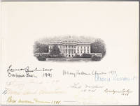 Eleven First Ladies Signed White House Engraving. by Bess Wallace Truman, Mamie Dowd Eisenhower, Jacqueline Kennedy, Lady Bird Johnson, Pat Nixon, Betty Ford, Rosalyn Carter, Nancy Reagan, Barbara Bush, Hillary Rodham Clinton, and Laura Bush