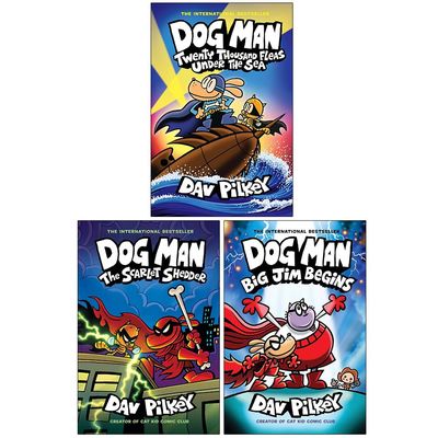 Dog Man Series 11-13 Collection 3 Books Set By Dav Pilkey (Twenty