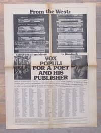image of From the West: Vox Populi For A Poet And His Publisher