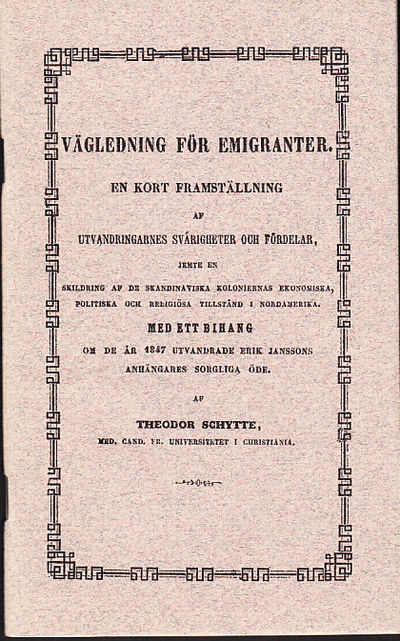 Vägledning för emigranter. En kort framställning…