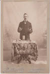 Cabinet card photograph of salesman