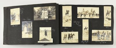 [Annotated Vernacular Photograph Album Mostly Documenting the Life of a California Woman Living in North Texas, Before She Eventually Returns to California in the Early-20th Century]