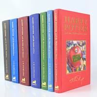 cover of The Harry Potter Books: Harry Potter and the Philosopher's Stone, Harry Potter and the Chamber of Secrets, Harry Potter and the Prisoner of Azkaban, Harry Potter and the Goblet of Fire, Harry Potter and the Order of the Phoenix, Harry Potter and the Half-Blood Prince, Harry Potter and the Deathly Hallows - First Three Volumes Signed by the Author