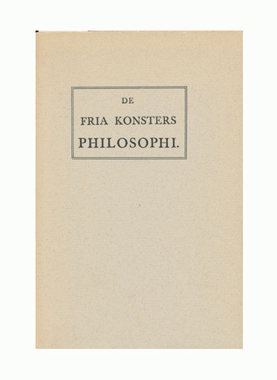 De fria konsters philosophi.