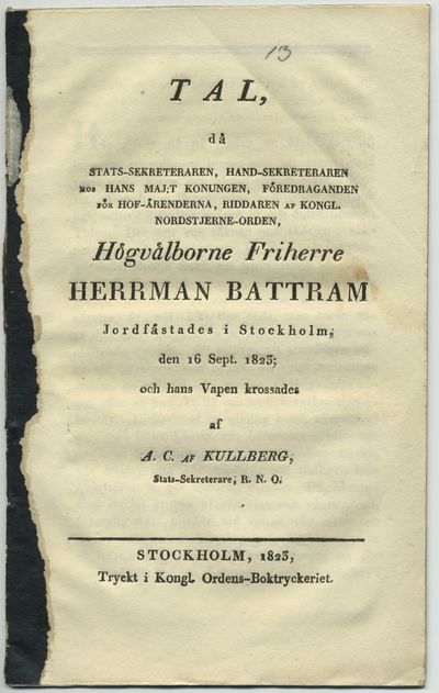 Tal, då stats-sekreteraren, hand-sekreteraren hos…