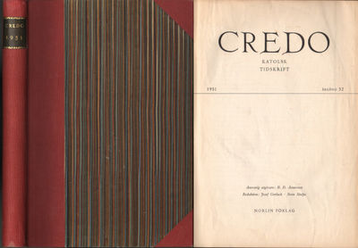 CREDO. Katolsk tidskrift 1951. Årgång 32.