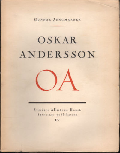 OSKAR ANDERSSON 1877-1906.