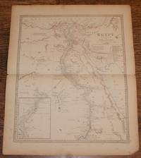 Map of Africa - disbound sheet from 1857 "University Atlas