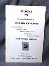 Sissons 1978 Standard Catalogue of Canada Revenues