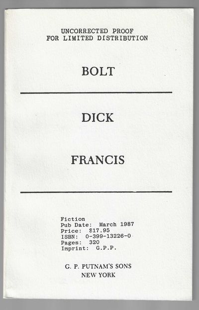 Bolt (Advance Uncorrected Proof)